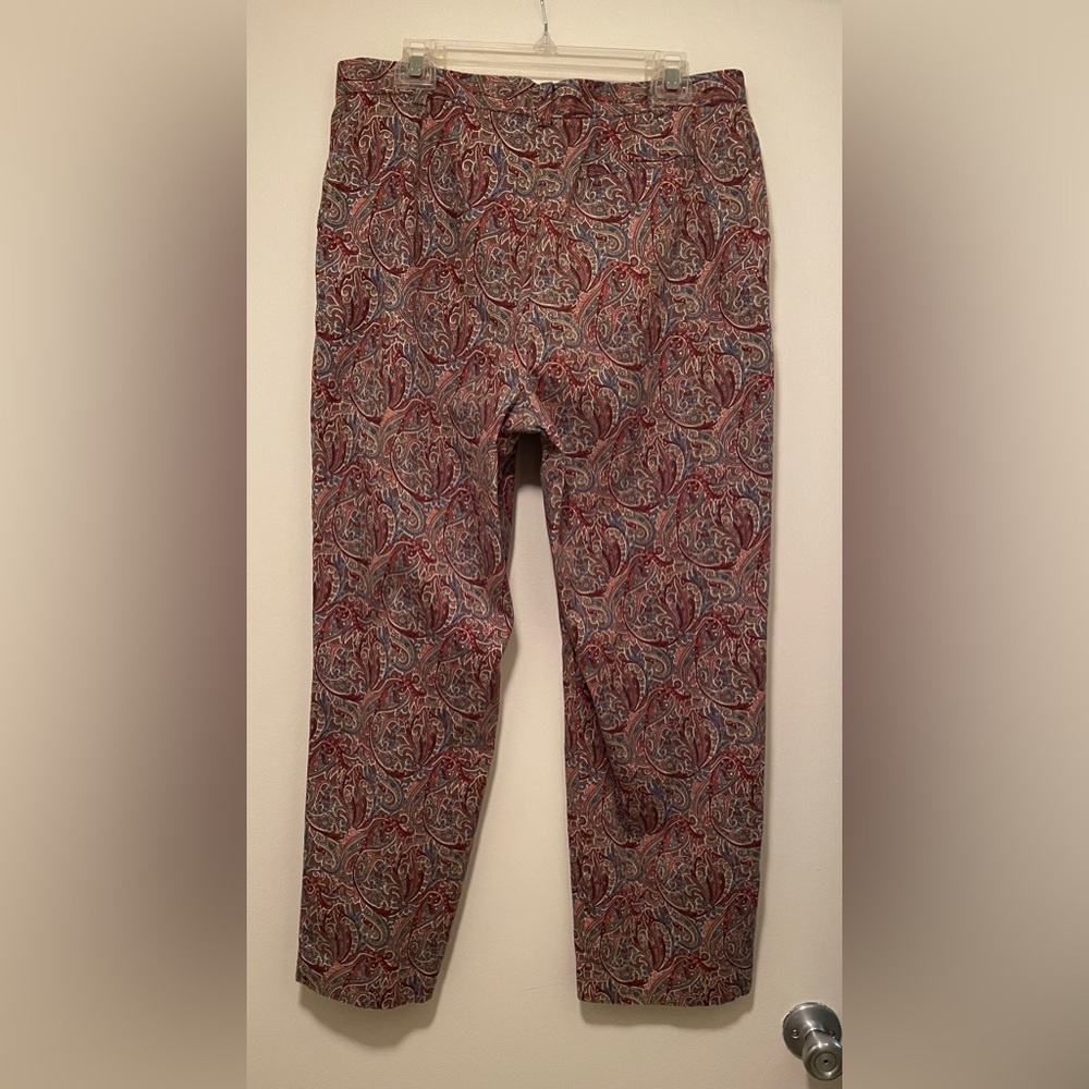 Fun Liz Claiborne paisley print pants size 14 in excellent condition
